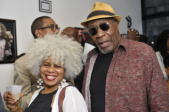 Ademola and artist Rafaela