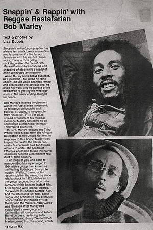 Lisa DuBois©  Bob Marley